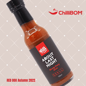 ChilliBOM Red Box Autumn 2022 Dillicious About Last Night Bloody Mary Elixir Hot Sauce Club subscription