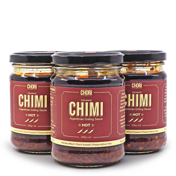 El Chori Celina's Chimi Argentinian Grilling Sauce 228g ChilliBOM Hot Sauce Store Hot Sauce Club Australia Chilli Sauce Subscription Club Gifts SHU Scoville group