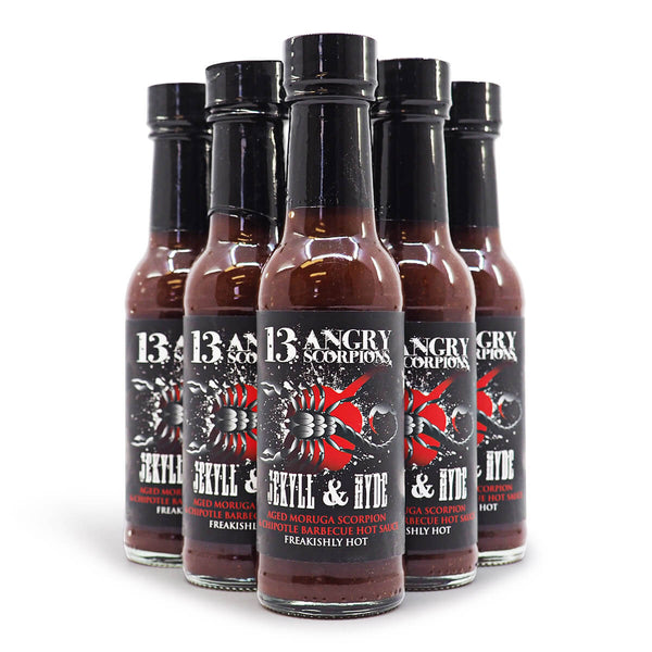 13 Angry Scorpions Jekyll & Hyde Hot Sauce 150ml ChilliBOM Hot Sauce Club Australia Chilli Subscription Gifts SHU Scoville group2
