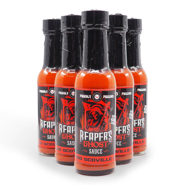 Chilli Seed Bank Reaper's Ghost Pepper Sauce 150ml group2 ChilliBOM Hot Sauce Club Australia Chilli Subscription Gifts SHU Scoville