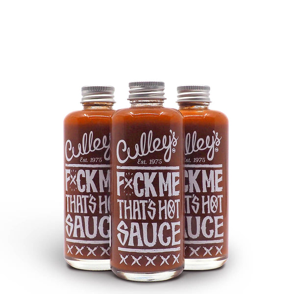 Culley's F$%K Me That's Hot Sauce 150ml group ChilliBOM Hot Sauce Club Australia Chilli Subscription Gifts SHU Scoville