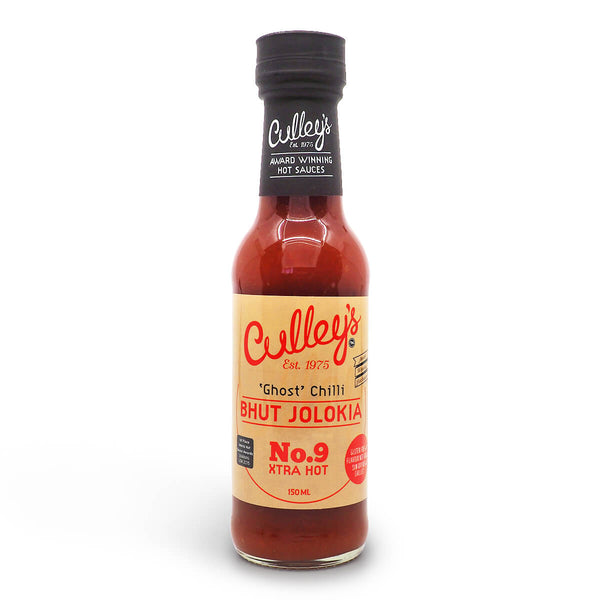 Culley's Culleys No 9 Bhut Jolokia Hot Sauce 150ml Ghost Pepper ChilliBOM Hot Sauce Club Australia Chilli Subscription Gifts SHU Scoville