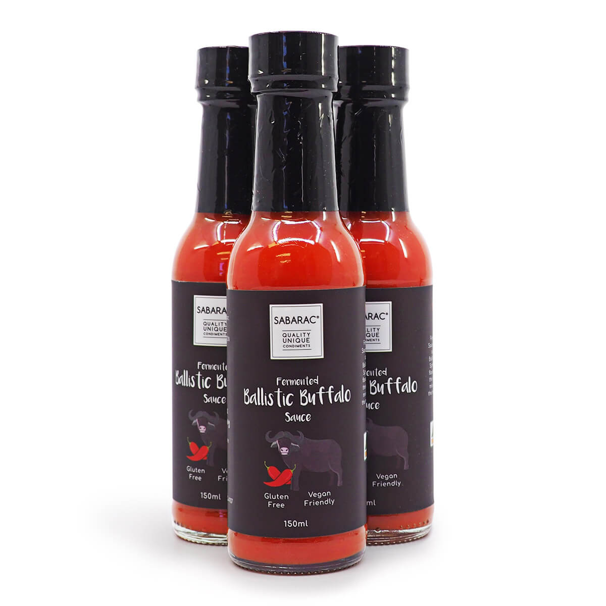 Sabarac Fermented Ballistic Buffalo Hot Sauce Chillibom Australia 3056