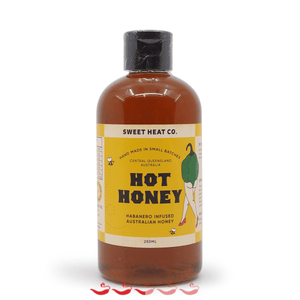Sweet Heat Co. Hot Honey 250ml ChilliBOM Hot Sauce Store Hot Sauce Club Australia Chilli Sauce Subscription Club Gifts SHU Scoville