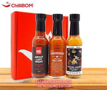 ChilliBOM Red Box Autumn 2022 The Alchemy Edition Hot Sauce Club Australia subscription