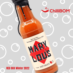 Red Box Winter 2022 Mary Lou's Hot Sauce ChilliBOM Subscription Club Australia