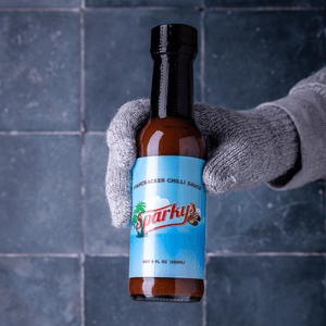 ChilliBOM Red Box Winter 2024 Sparky's Fyahcracker Hot Sauce Subscription Australia Hot Sauce Club