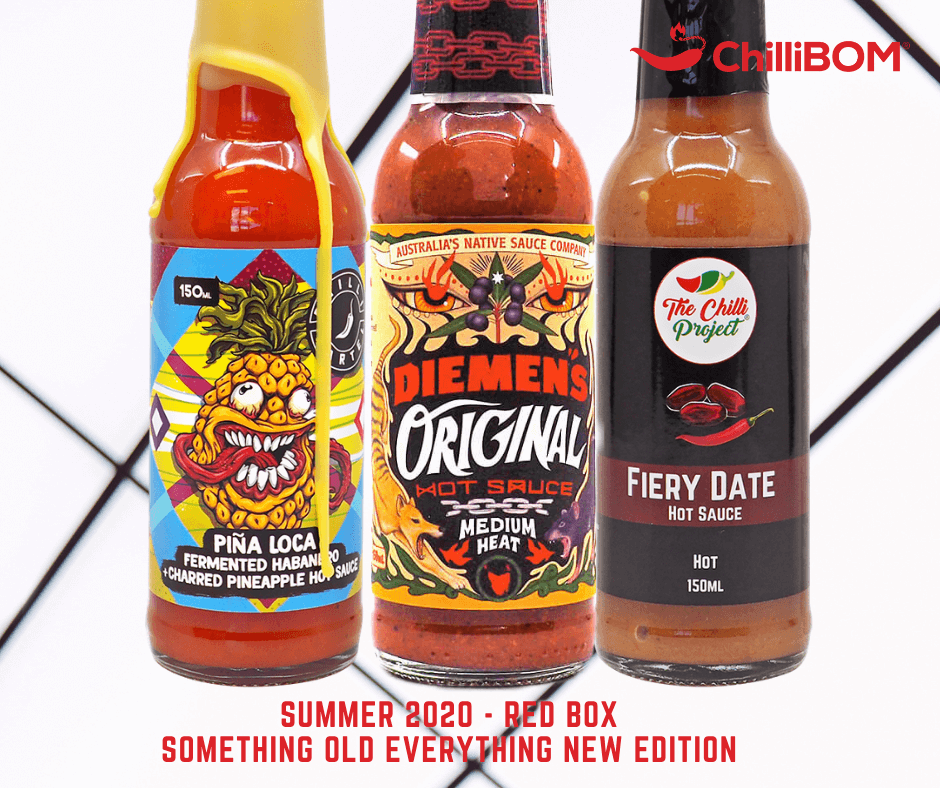 Chillibom Red Box Summer 2020 Hot Sauce Club Australia 8984