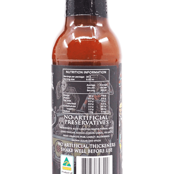 13 Angry Scorpions Carnival of Carnage Hot Sauce 150ml ChilliBOM Hot Sauce Store Hot Sauce Club Australia Chilli Sauce Subscription Club Gifts SHU Scoville