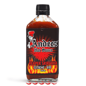 Andeez Hot Sauce Reaper Sriracha 200ml ChilliBOM Hot Sauce Store Hot Sauce Club Australia Chilli Sauce Subscription Club Gifts SHU Scoville