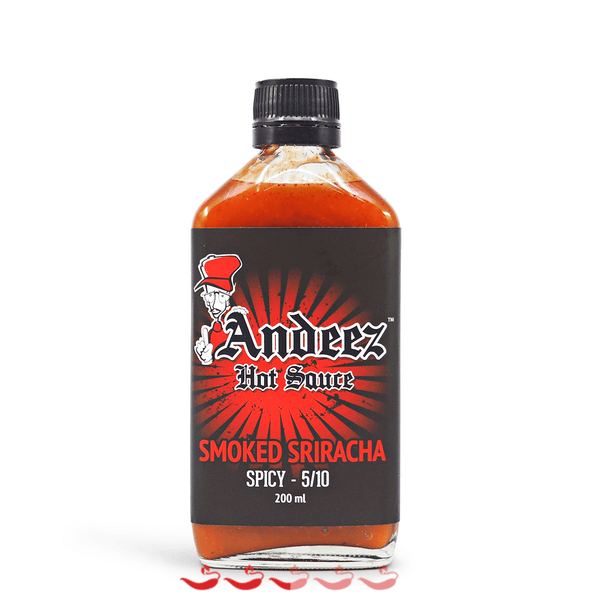 Andeez Hot Sauce Smoked Sriracha 200ml ChilliBOM Hot Sauce Store Hot Sauce Club Australia Chilli Sauce Subscription Club Gifts SHU Scoville