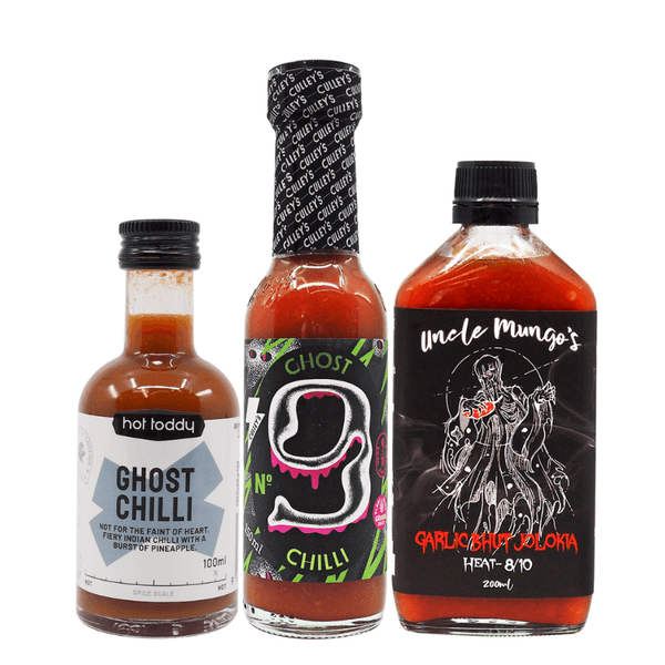 Best of the Bhuts Hot Sauce bundle, Hot Toddy, Sarah Todd, Celebrity Chef, Uncle Mungos, Culley's
