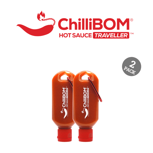 ChilliBOM Hot Sauce Traveller Key Ring Twin Pack
