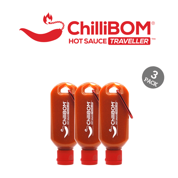 ChilliBOM Hot Sauce Traveller Key Ring Three Pack