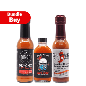 ChilliBOM Shut up and burn bundle buy hot sauce store Australia hot sauce club group lozenge