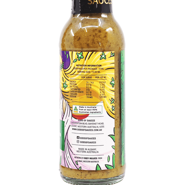 Gods of Sauces Demeter Gourmet Jalapeno Herb Hot Sauce 150ml ChilliBOM Hot Sauce Store Hot Sauce Club Australia Chilli Sauce Subscription Club Gifts SHU Scoville