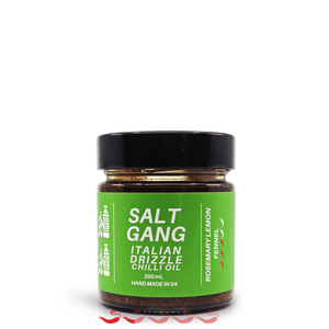 Salt Gang Italian Drizzle Chilli Oil 200ml ChilliBOM Hot Sauce Store Hot Sauce Club Australia Chilli Sauce Subscription Club Gifts SHU Scoville