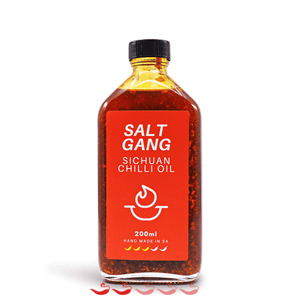 Salt Gang Sichuan Chilli Oil 200ml ChilliBOM Hot Sauce Store Hot Sauce Club Australia Chilli Sauce Subscription Club Gifts SHU Scoville