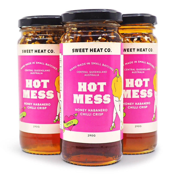 Sweet Heat Co. Hot Mess 290g ChilliBOM Hot Sauce Store Hot Sauce Club Australia Chilli Sauce Subscription Club Gifts SHU Scoville group