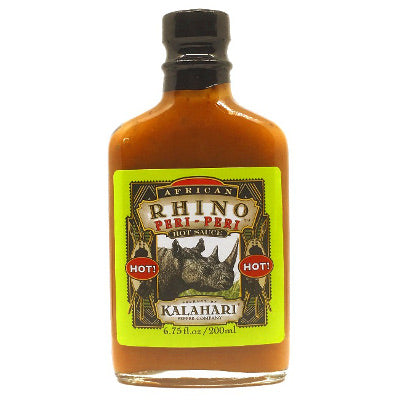 African Rhino Peri Peri Hot Sauce ChilliBOM Australia Hot Sauce Club gifts chillibomb