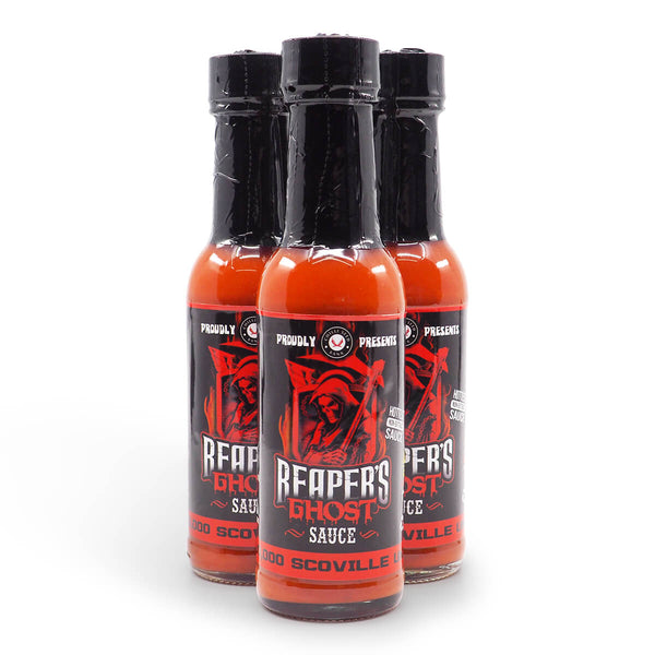 Chilli Seed Bank Reaper's Ghost Pepper Sauce 150ml group ChilliBOM Hot Sauce Club Australia Chilli Subscription Gifts SHU Scoville