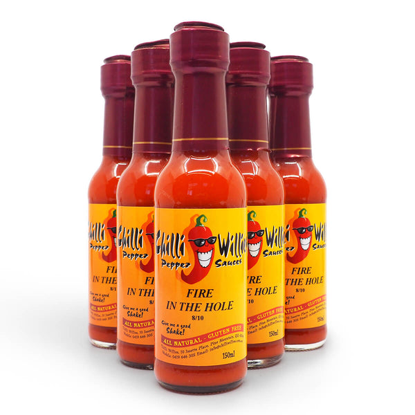 Chilli Willies Fire in the Hole Hot Sauce 150ml group2 ChilliBOM Hot Sauce Club Australia Chilli Subscription Gifts SHU Scoville