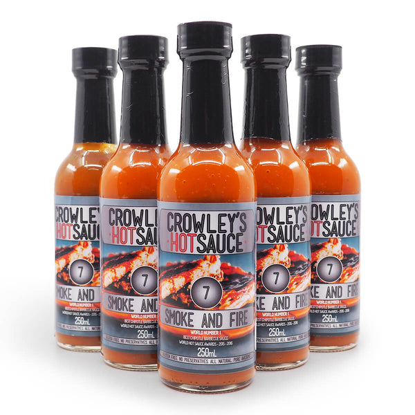 Crowley's Hot Sauce Smoke and Fire 250ml group2 ChilliBOM Hot Sauce Club Australia Chilli Subscription Gifts SHU Scoville