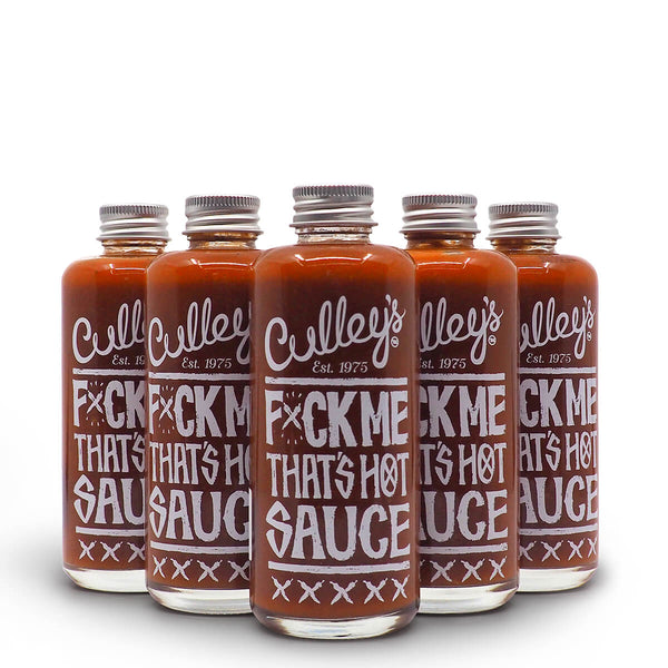 Culley's F$%K Me That's Hot Sauce 150ml group2 ChilliBOM Hot Sauce Club Australia Chilli Subscription Gifts SHU Scoville