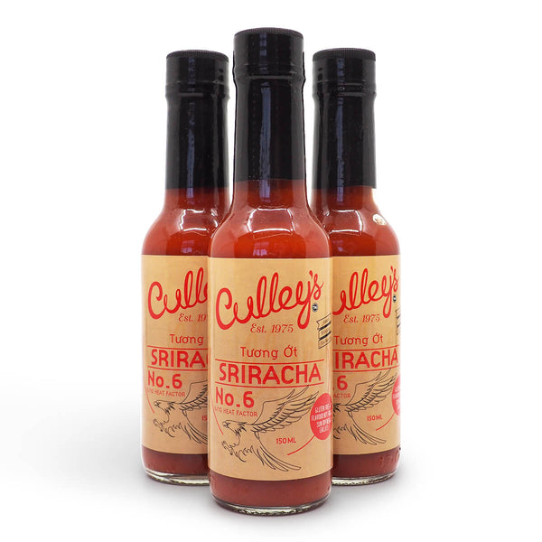 Culley's No6 Sriracha 150ml group ChilliBOM Hot Sauce Club Australia Chilli Subscription Gifts SHU Scoville