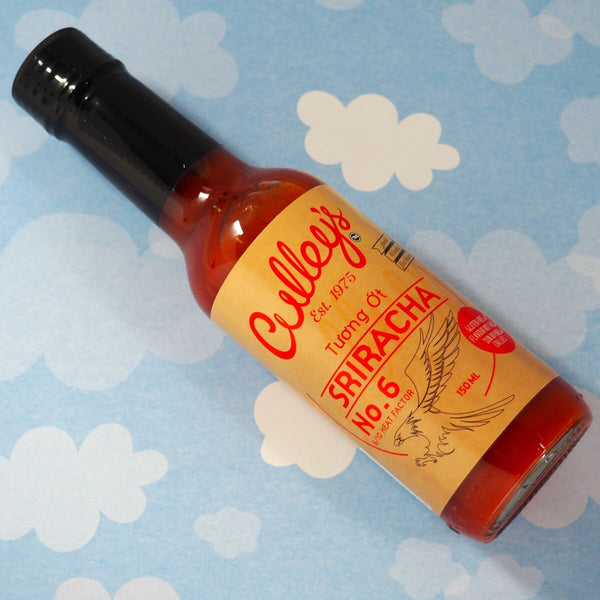 Culley's No6 Sriracha 150ml stylised ChilliBOM Hot Sauce Club Australia Chilli Subscription Gifts SHU Scoville