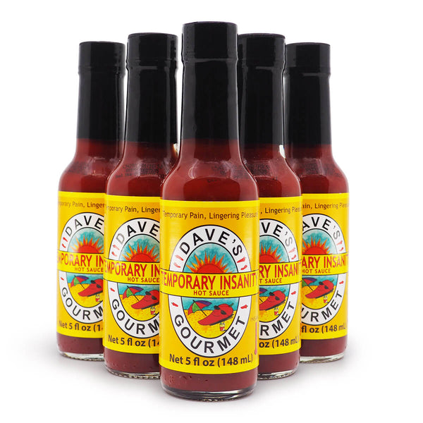 Dave's Gourmet Temporary Insanity Hot Sauce 148ml ChilliBOM Hot Sauce Store Hot Sauce Club Australia Chilli Subscription Club Gifts SHU Scoville group2