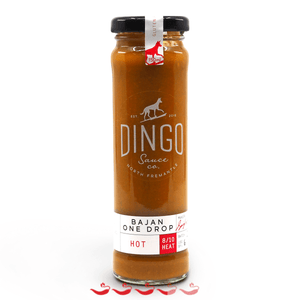 Dingo Sauce Co Bajan One Drop 150ml ChilliBOM Hot Sauce Club Australia Chilli Subscription Gifts SHU Scoville