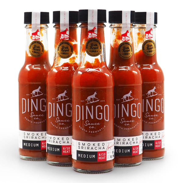 Dingo Smoked Sriracha 150ml group 2 ChilliBOM Hot Sauce Club Australia Chilli Subscription Gifts SHU Scoville