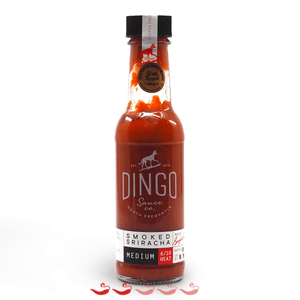 Dingo Smoked Sriracha 150ml ChilliBOM Hot Sauce Club Australia Chilli Subscription Gifts SHU Scoville