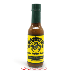 Dirty Dick's Peachy Green 147ml ChilliBOM Hot Sauce Store Hot Sauce Club Australia Chilli Sauce Subscription Club Gifts SHU Scoville