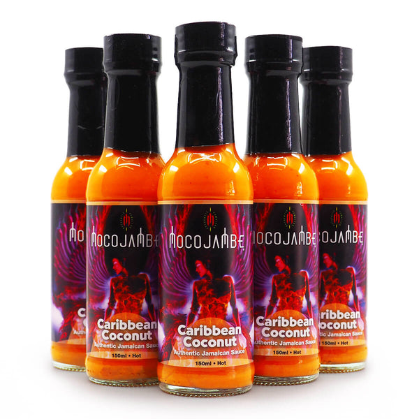 Mocojambe Caribbean Coconut Hot Sauce 150ml group2 ChilliBOM Hot Sauce Club Australia Chilli Subscription Gifts SHU Scoville