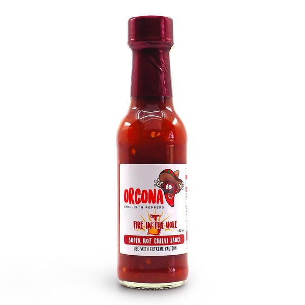 Orcona Fire in the Hole Hot Sauce 150ml ChilliBOM Hot Sauce Club Australia Chilli Subscription Gifts SHU Scoville
