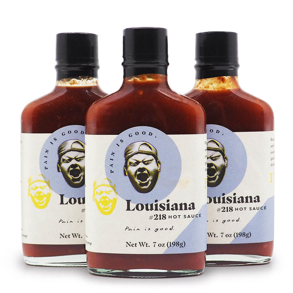 Pain is Good 218 Louisiana Hot Sauce 198g ChilliBOM Hot Sauce Store Hot Sauce Club Australia Chilli Subscription Club Gifts SHU Scoville group2