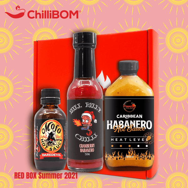 ChilliBOM Red Box Summer 2021 hot sauce club Australia