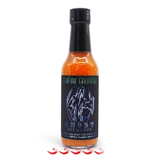 Seafire Gourmet Ghost Hot Sauce 148ml ChilliBOM Hot Sauce Store Hot Sauce Club Australia Chilli Sauce Subscription Club Gifts SHU Scoville