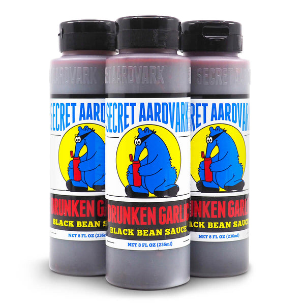 Secret Aardvark Drunken Garlic Black Bean Sauce 236ml ChilliBOM Hot Sauce  Store Hot Sauce Club Australia Chilli Subscription Club Gifts SHU Scoville USA group