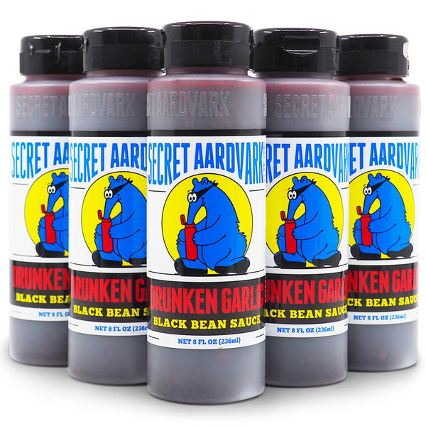 Secret Aardvark Drunken Garlic Black Bean Sauce 236ml ChilliBOM Hot Sauce  Store Hot Sauce Club Australia Chilli Subscription Club Gifts SHU Scoville USA group2