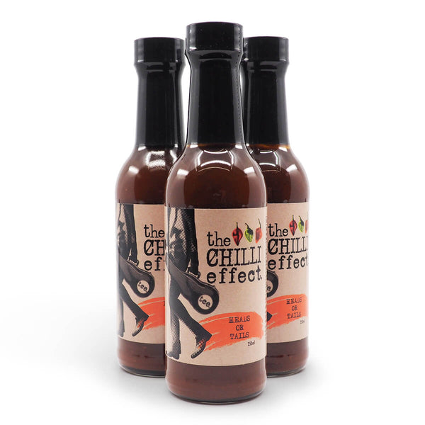 The Chilli Effect Heads or Tails BBQ Sauce 250ml group ChilliBOM Hot Sauce Club Australia Chilli Subscription Gifts