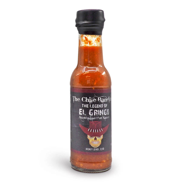 The Chile Banditos The Legend of El Gringo 150ml ChilliBOM Hot Sauce Store Hot Sauce Club Australia Chilli Sauce Subscription Club Gifts SHU Scoville
