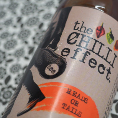 The Chilli Effect Heads or Tails BBQ Sauce 250ml stylised ChilliBOM Hot Sauce Club Australia Chilli Subscription Gifts