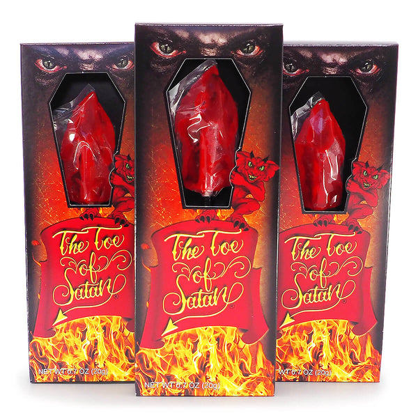 The Toe of Satan World's Hottest Lollipop ChilliBOM Hot Sauce Store Hot Sauce Club Australia Chilli Sauce Subscription Club Gifts SHU Scoville group