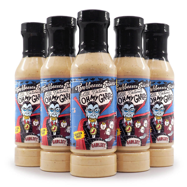 Torchbearer Sauces Oh My Garlic 340g ChilliBOM Hot Sauce  Store Hot Sauce Club Australia Chilli Subscription Club Gifts SHU Scoville group2