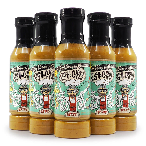 Torchbearer Sauces Psycho Curry 340g ChilliBOM Hot Sauce  Store Hot Sauce Club Australia Chilli Subscription Club Gifts SHU Scoville group2