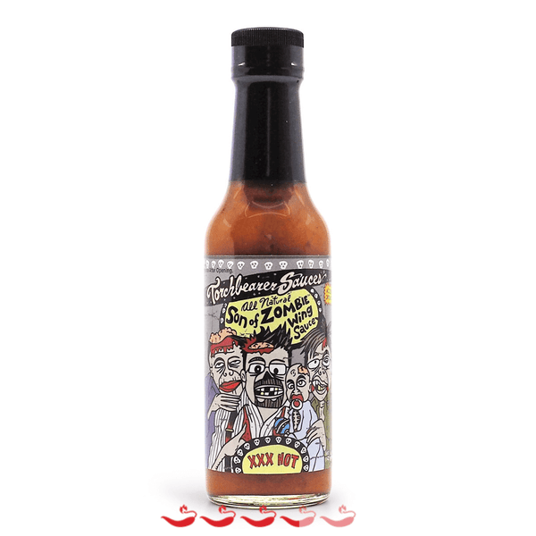 Torchbearer Son of Zombie Hot Sauce 142g ChilliBOM Hot Sauce Store Hot Sauce Club Australia Chilli Subscription Club Gifts SHU Scoville hot ones
