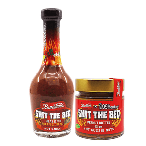 Big Shit Bundle available at ChilliBOM hot sauce store Australia Bunster's Western Australia Shit the bed